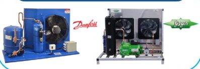 Unidade condensadora: Danfoss · Bitzer